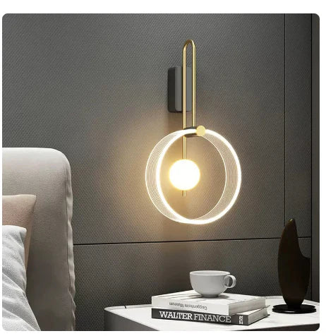 1 PC Nordic Minimalist LED Wand Licht Schlafzimmer Luxus Innen Design Wand Leuchte Wohnkultur Schlafzimmer Wohnzimmer Nacht Licht PentaMart