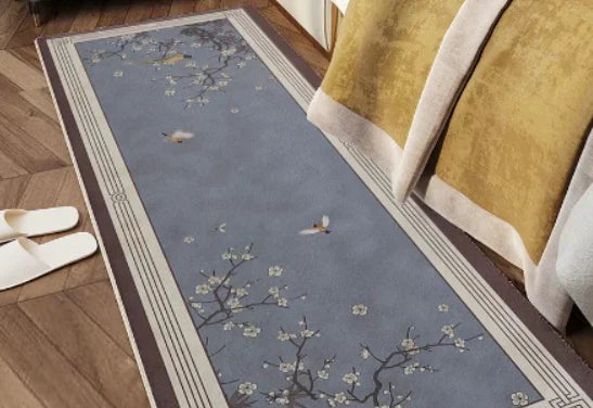 Chinesische klassische Schlafzimmer Nachttisch Teppich traditionelle Landschaft Blume Vogel Malerei Balkon Teppich IG große Fläche Luxus Dekoration Zuhause PentaMart