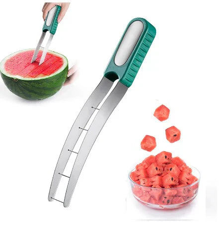 10er-Pack Wassermelonenschneider aus Edelstahl 304, Küchenhelfer – Wassermelonen-Artefakt-Schneidemesser, Entkerner, Obst- und Gemüsewerkzeuge PentaMart